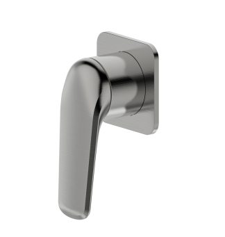Berlin Square Wall Mixer Brushed Nickel