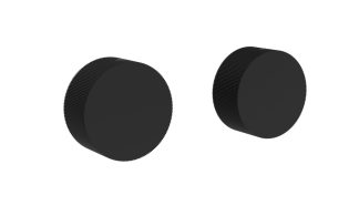 Q2 Rund Wall Top Assembly Matte Black