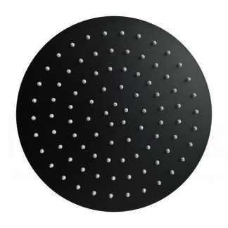 Rund Round Shower Head 200mm Matte Black