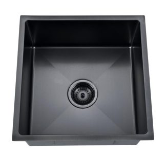Arcko Lux Matte Black Grey Single Bowl Sink 37L
