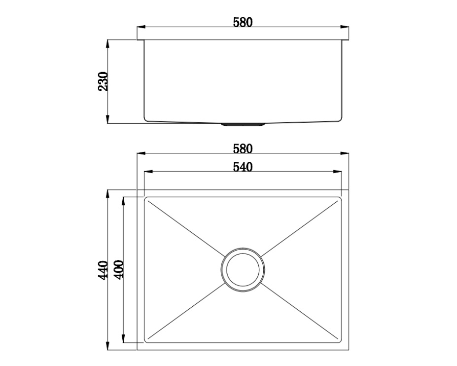 Arcko Lux Stainless Steel Sink 50L - Image 2