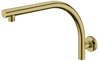 Rund Curve Shower Arm Brushed Gold
