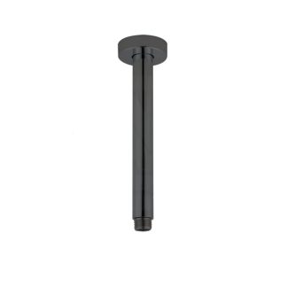 Rund Shower Ceiling Arm 300mm Brushed Gun Metal