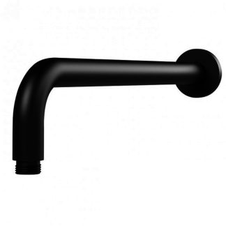 Rund Round Curve Wall Shower Arm Matte Black