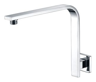 Eckig Square Curve Wall Shower Arm Chrome