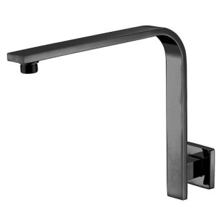 Eckig Square Curve Wall Shower Arm Matte Black