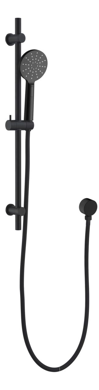Rund 100 Multifunction Sliding Shower on Rail Matte Black