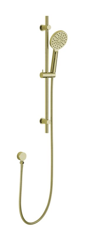 Rund 100 Multifunction Sliding Shower on Rail Brushed Gold