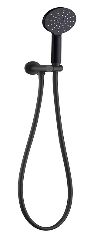 Rund Shower On Bracket Brushed Gun Metal