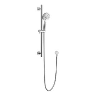 Rund Multifunction Sliding Shower On Rail Chrome