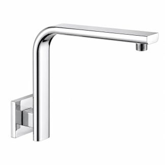 Eckig Curved Shower Arm Chrome Finish