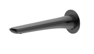 Berlin Bath Spout 200mm Matte Black