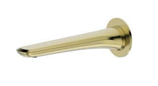 Berlin Bath Spout 200mm Brushed Gold