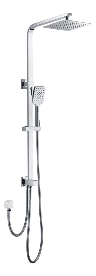 Eckig Multifunction Shower Combo Double Hose Chrome