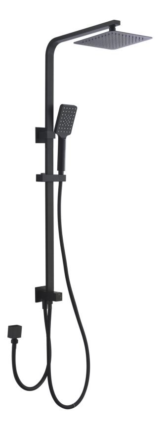 Eckig Multifunction Shower Combo Double Hose Matte Black