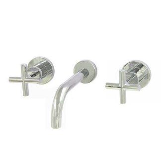 Wahlen 10 Cross Handle Bath Set Chrome