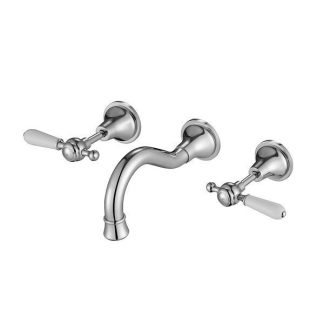 Bordeaux Wall Bath Set Chrome