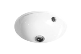 Round Ceramic Under Counter Basin Gloss White