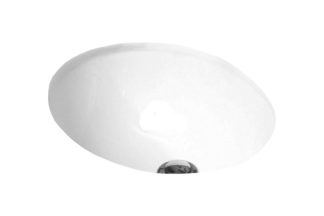 Oval Ceramic Under Counter Basin Gloss White