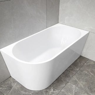 Mila 1700mm Round Corner Bath Right