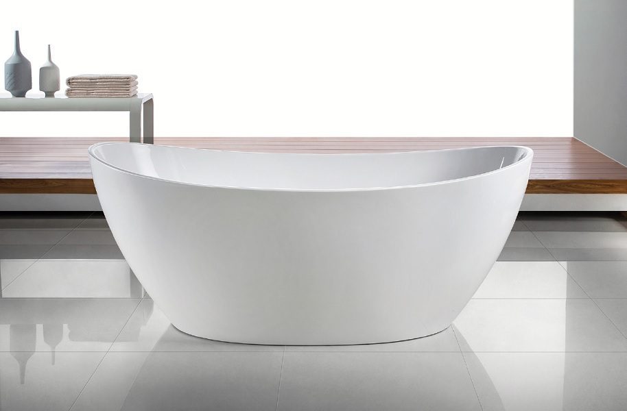 Gubbio 1500mm Double High Back Freestanding Bath