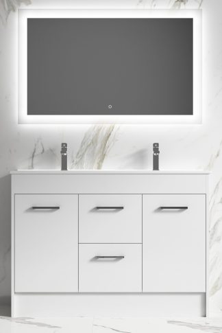 1200mm PVC Vanity Handle Pull Double Bowl