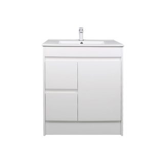 Slimline Ensuite 750mm Vanity PVC Left Drawers