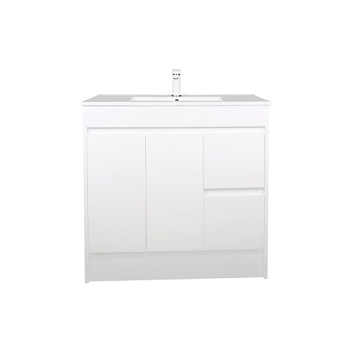 Slimline Ensuite 900mm Vanity PVC Right Drawers