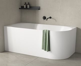 Daintree 1400mm Corner Bath Tub Left
