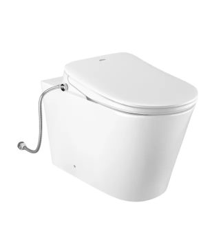 Alzano Hurricane Rimless Bidet Spa Inwall Toilet Set Gloss White