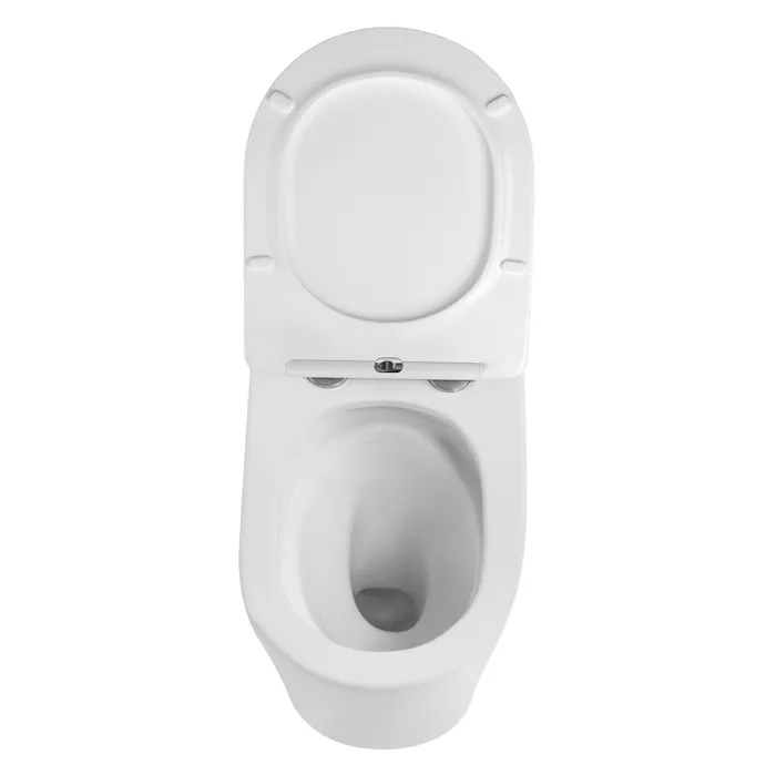 Alzano Hurricane Rimless Flushing Wall Faced Geberit Toilet Suite Matte White - Image 2