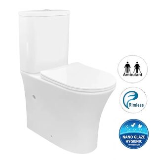 Newport Rimless Back To Wall Toilet Suite