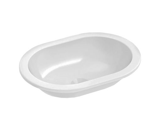 Emilia Compact Oval Insert Basin Gloss White - Image 2