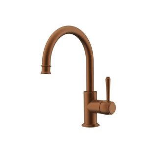 ADP Eternal Gooseneck Basin Mixer Brushed Copper