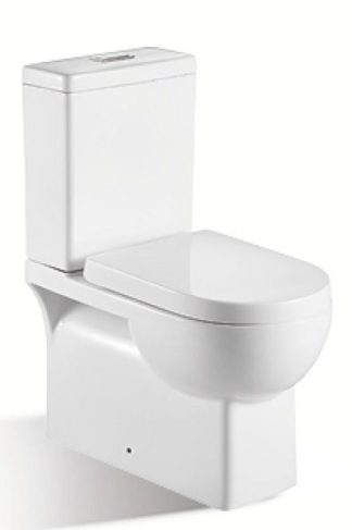 Theo Back To Wall Toilet Suite Gloss White
