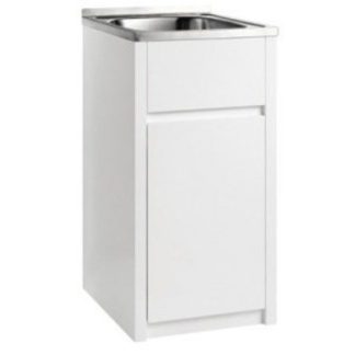 Laundry Tub 455mm with Cabinet Finger Pull 35L