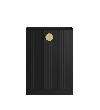 Marlo Fluted Black 630mm Base Laundry Cabinet