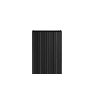 Marlo Fluted Black 415mm Wall Laundry Cabinet