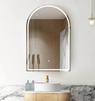 Archie Led Shaving Cabinet 600 x 900 Natural Oak Premium Edition