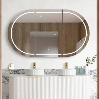Bondi Led Shaving Cabinet 1500 x 900 White Premium Edition
