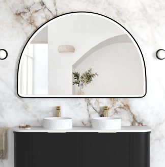 Moonlight Archie Black Metal Frame Led Mirror 1000 x 1500