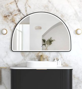 MoonlightArchie Black Metal Frame Led Mirror 800 x 1200