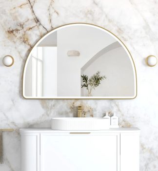 Moonlight Archie Gold Metal Frame Led Mirror 800 x 1200