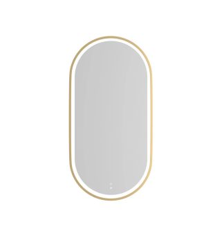 Noosa Gold Metal Frame Led Mirror 900 x 450