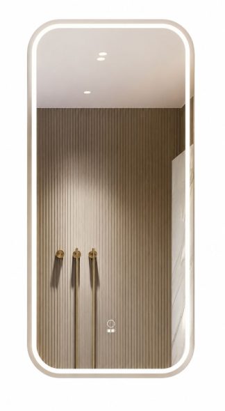 Newport Led Shaving Cabinet 450 x 900 Natural Oak
