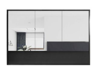 Marlo Matte Black 1200mm Shaving Cabinet