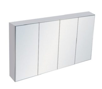 PVC Shaving Mirror Cabinet 1500 Pencil Edge
