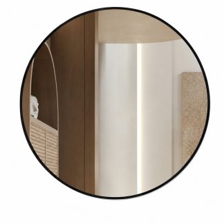 London Matte Black Framed Tuffi Mirror