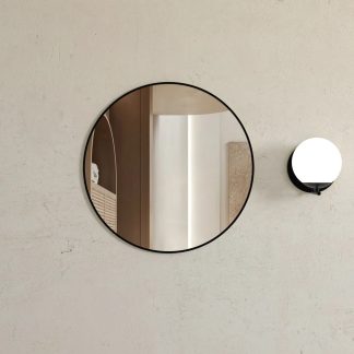London Matte Black Framed Mirror