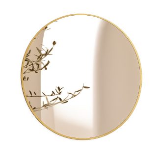 London Brushed Gold Framed Mirror